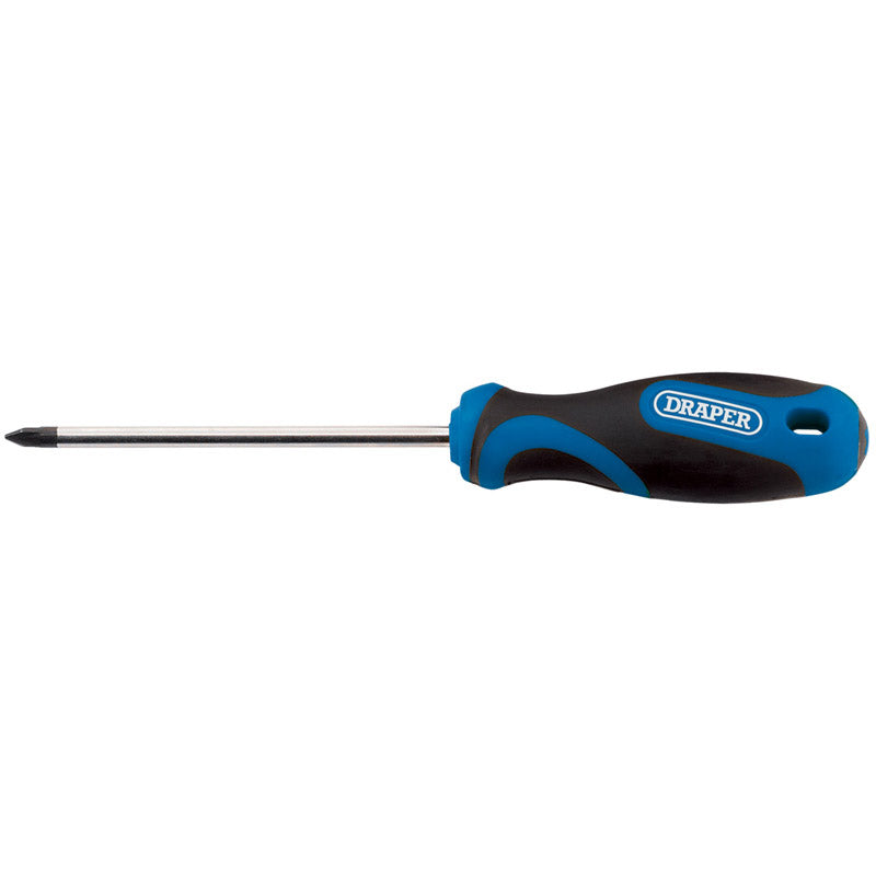 Draper No.1 x 75mm Cross Slot Screwdriver with Soft Grip Handles