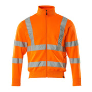 Mascot Safe Classic Maringa Zipped Sweatshirt #colour_hi-vis-orange