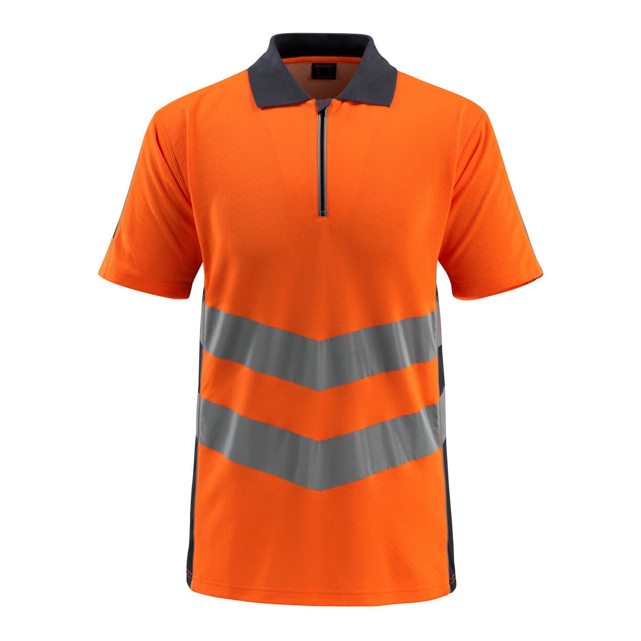 Mascot Safe Supreme Murton Polo shirt #colour_hi-vis-orange-dark-navy