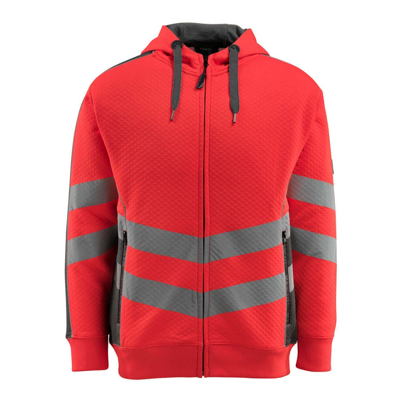 Mascot Safe Supreme Corby Hoodie #colour_hi-vis-red-dark-anthracite