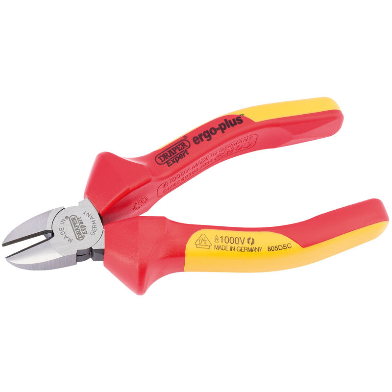 Draper Expert 140mm Ergo Plus&#174; Fully Insulated VDE Diagonal Side Cutters