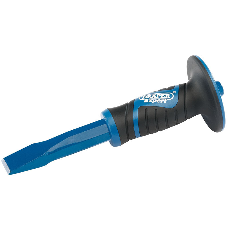 Draper Expert 25 x 300mm Hexagonal Shank Cold Chisel with Soft Grip Hand Guard