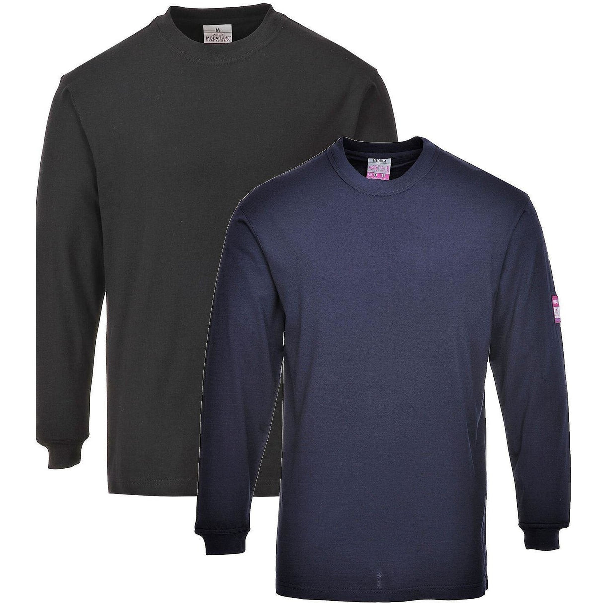 Portwest Flame Resistant Anti-Static Long Sleeve T-Shirt