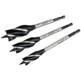 Draper 4 Fluted 165mm Auger Bit Set (3 Piece)
