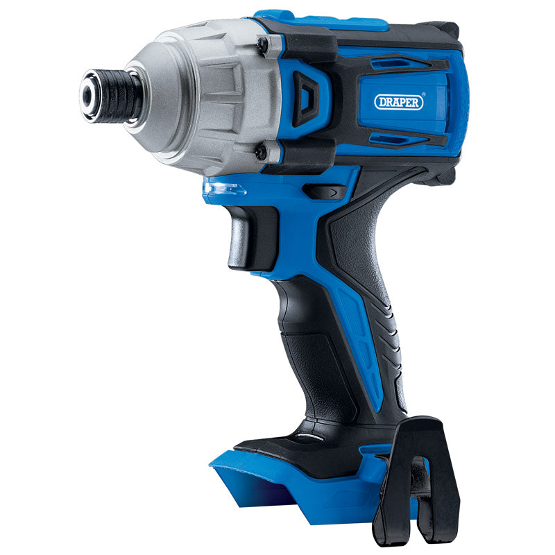 Draper D20 20V Brushless 1/4" Impact Driver - Bare (180Nm)