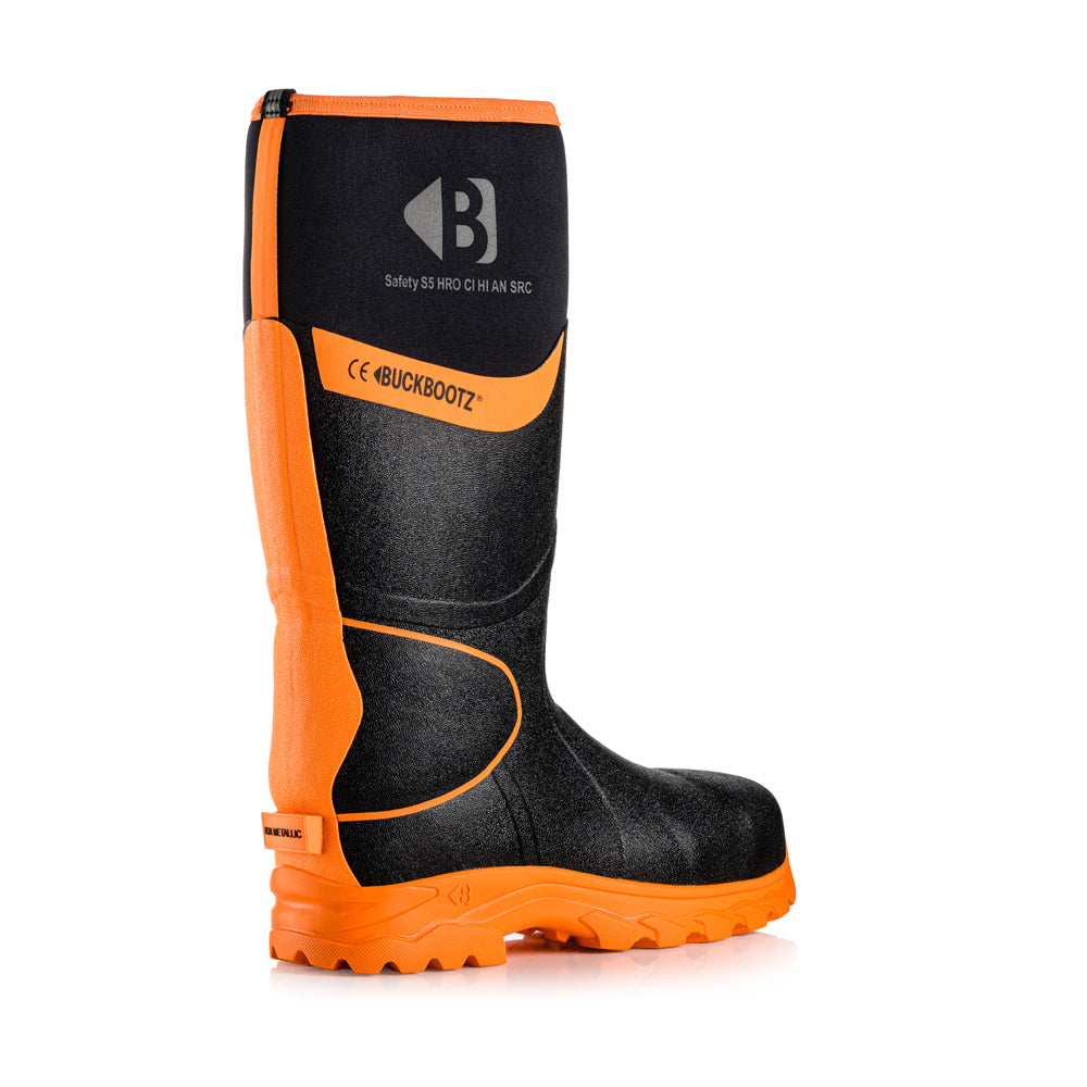 Buckbootz BBZ8000 High Visibility Neoprene/Rubber Safety Wellington Boots