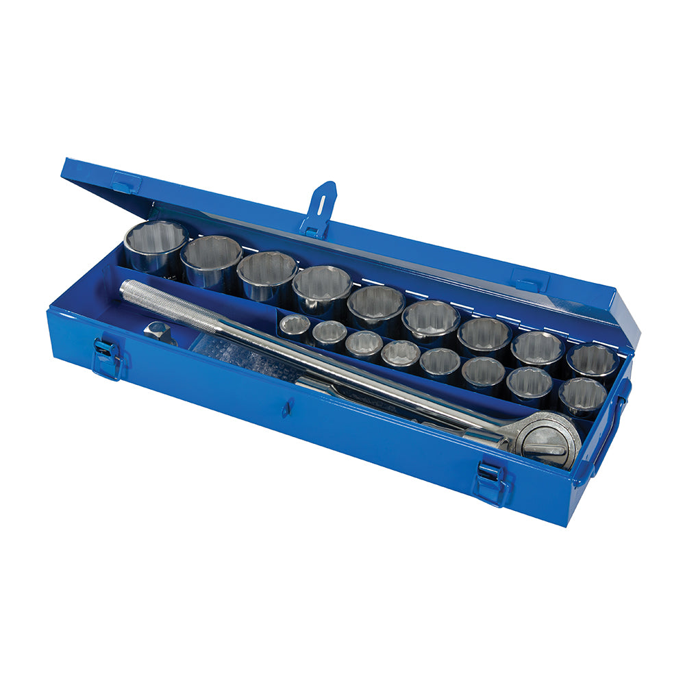 Silverline Socket Set 3/4" Drive Metric 21Pce