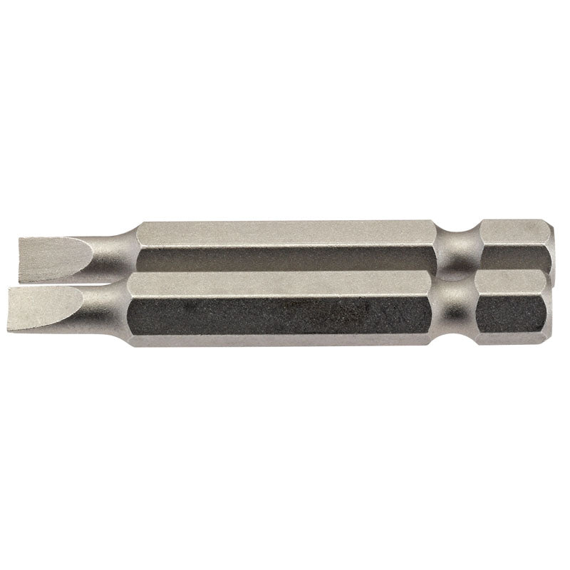 Draper 4.5mm 1/4" Hex. Plain Slot Insert Bit 50mm Long x 2