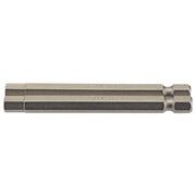 Draper 6mm 1/4" Hex. Hexagonal Insert Bit 75mm Long x 2