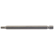 Draper 4mm 1/4" Hex. Hexagonal Insert Bit 100mm Long x 1