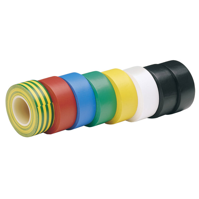 Draper Expert 8 x 10M x 19mm Mixed Colours Insulation Tape to BSEN60454/Type2