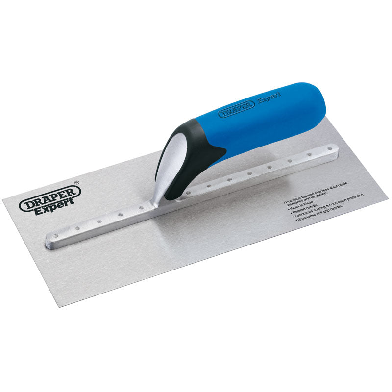 Draper Soft Grip Stainless Steel Plastering Trowel (280mm)