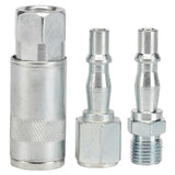 Draper 1/4" BSP Air Line Coupling Set (3 Piece)