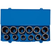 Draper 3/4" Sq. Dr. Combined MM/AF Deep Impact Socket Set in Metal Case (12 Piece)