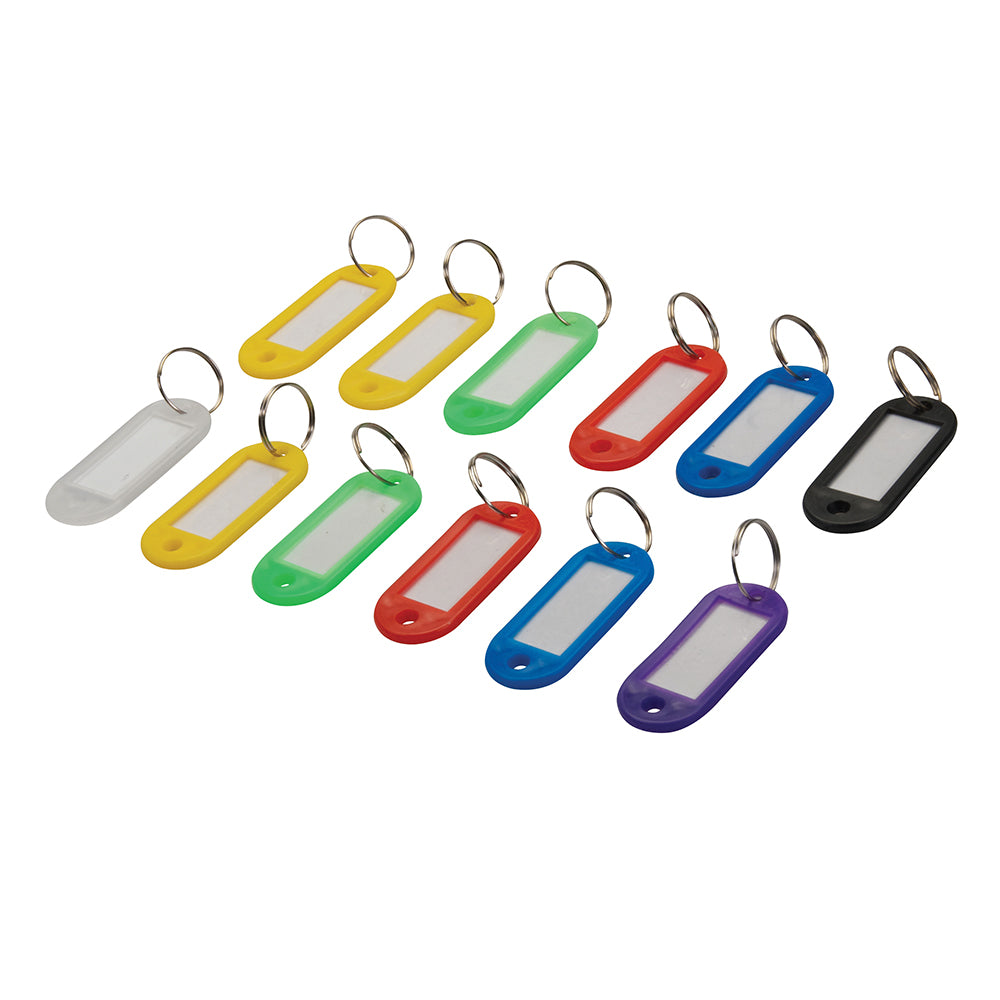Silverline Assorted Coloured Key ID Tags 12Pk