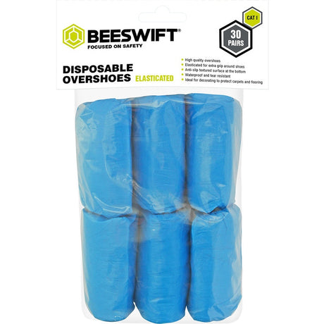 Bsafe Disposable Over Shoe 30 Pack Blue