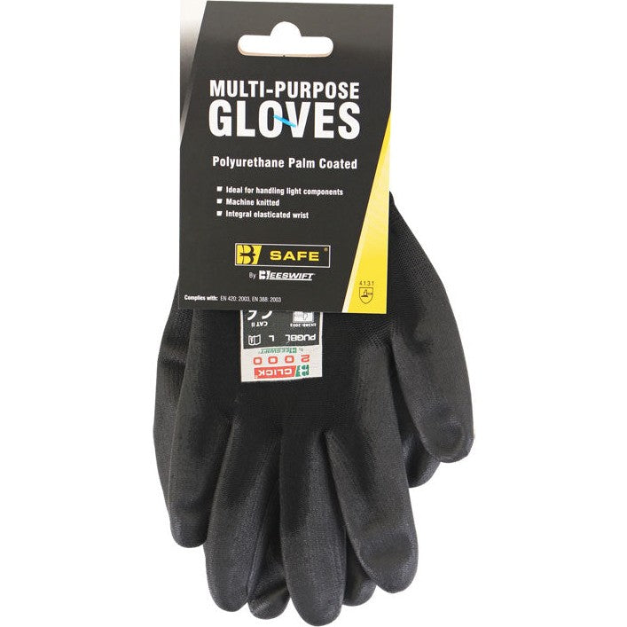 Bsafe Multi-Purpose PU Coated Glove Black