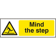 Bsafe Mind The Step Sign White/Yellow