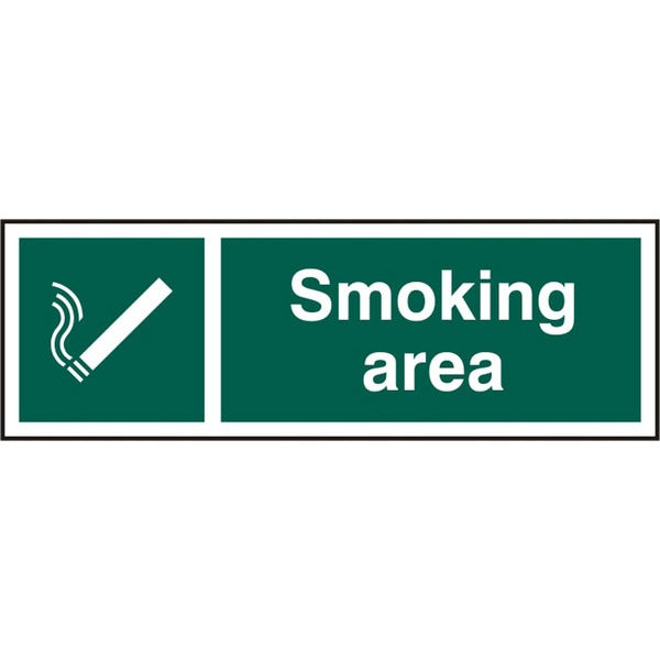 Bsafe Smoking Area Sign Green