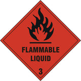 Bsafe Flammable Liquid Sign White/Red
