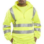 Beeswift Quarter Zipped Sweatshirt Saturn Yellow