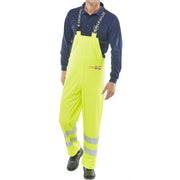 Beeswift Fire Retardant Anti-Static Bib Saturn Yellow