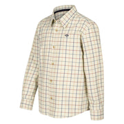 Hoggs of Fife Ambassador Junior Premier Shirt Ivory Navy
