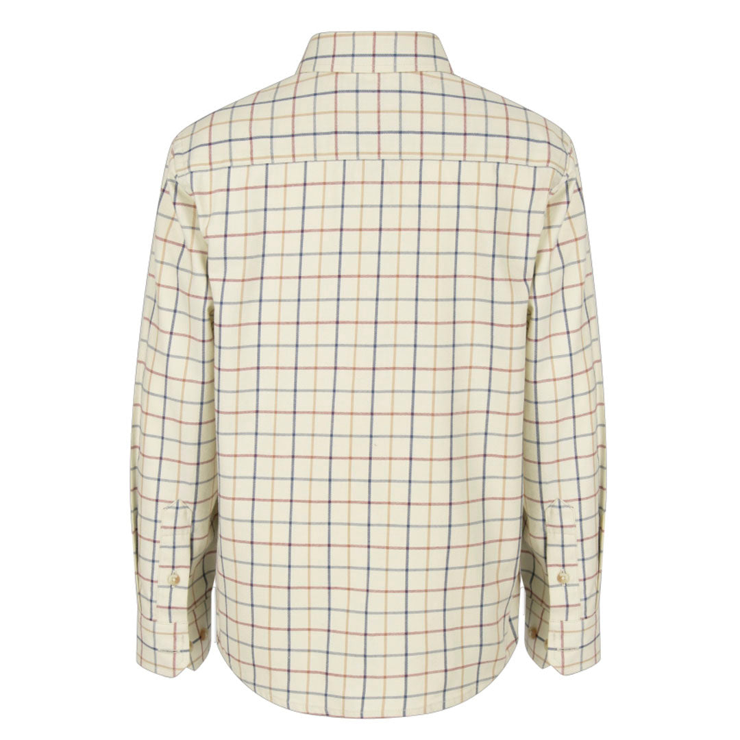 Hoggs of Fife Ambassador Junior Premier Shirt Ivory Navy