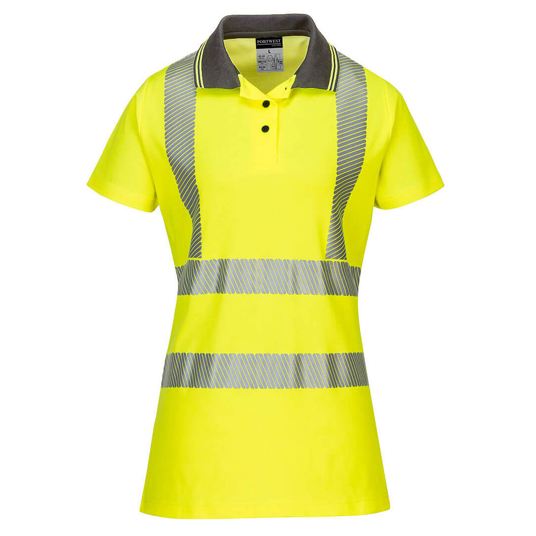 Portwest Hi-Vis Ladies Pro Polo Shirt