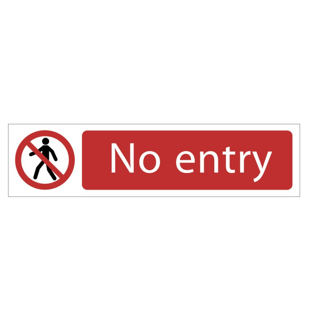 Draper Tools No Entry Sign