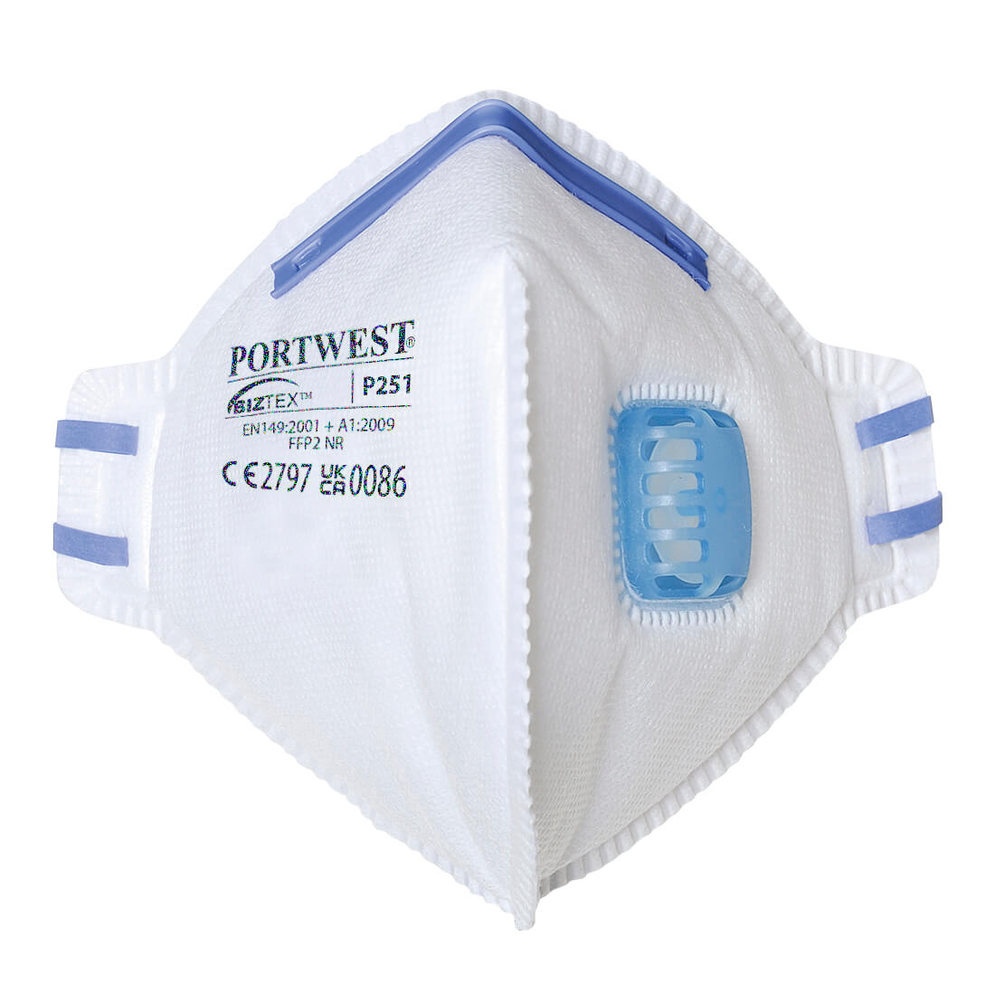 Portwest Valved Dust Mist Fold Flat Respirator (20)