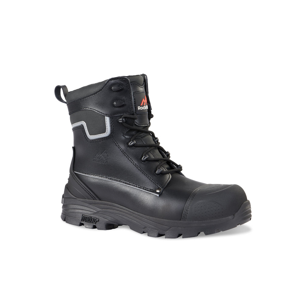 Rock Fall Shale High Leg Safety Boot with Side Zip