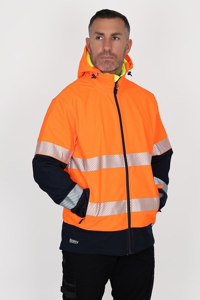 Bisley 3M Taped Hi-Vis Ripstop Bonded Fleece Jacket