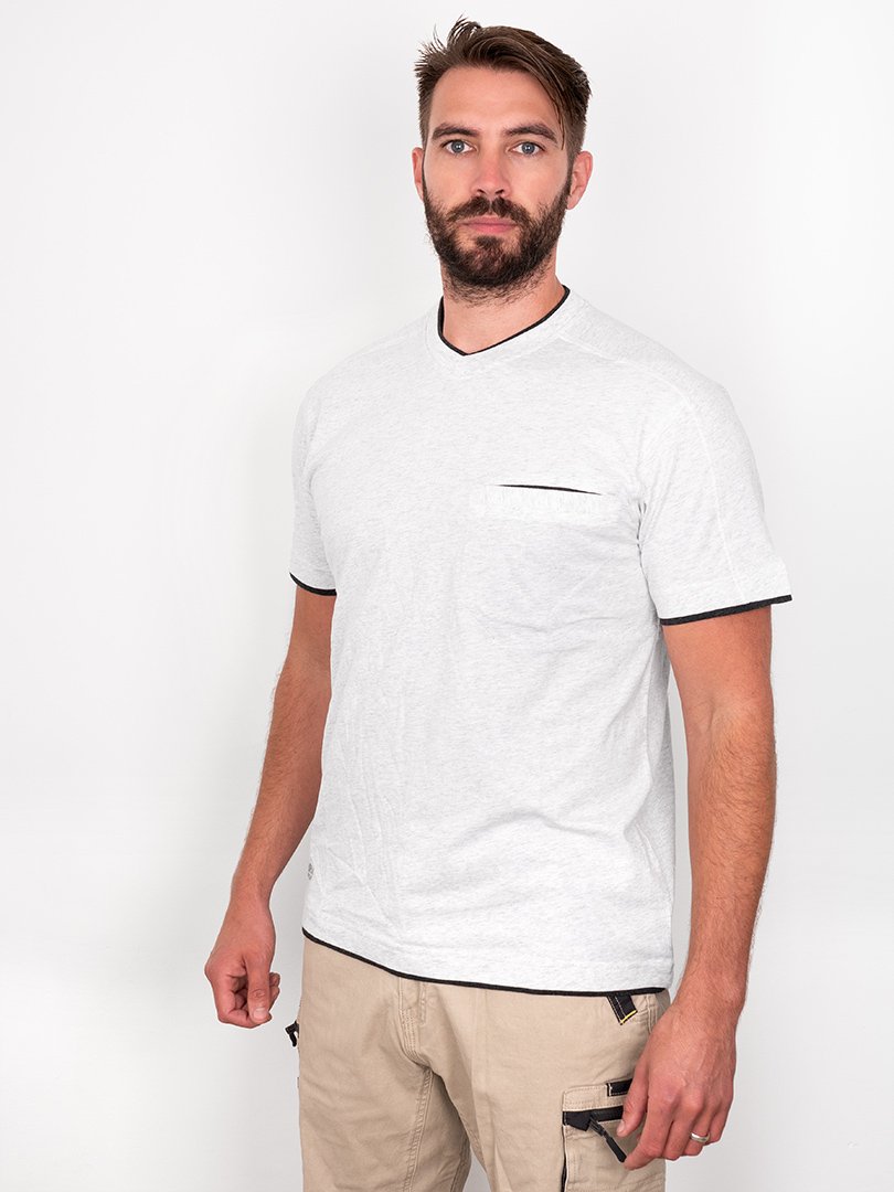 Bisley Flex & Move Cotton V-Neck T-Shirt