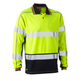 Bisley Hi-Vis Polyester Mesh Long Sleeve Polo Shirt