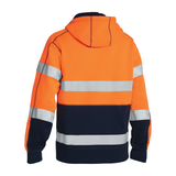 Bisley Taped Hi Vis Front Zip Fleece Hoodie