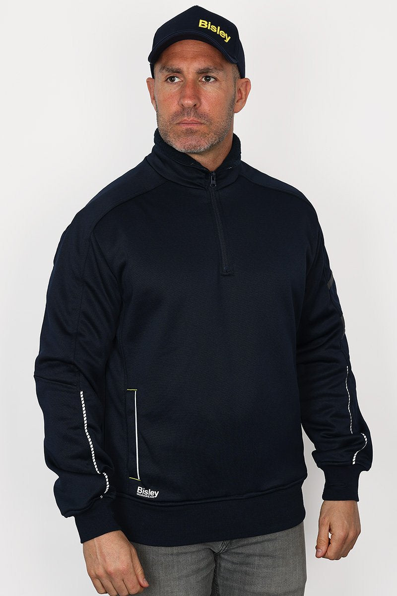 Bisley 1/4 Zip Pullover Fleece with Sherpa Lining