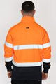 Bisley Taped Hi-Vis 1/4 Zip Fleece Pullover With Sherpa Lining