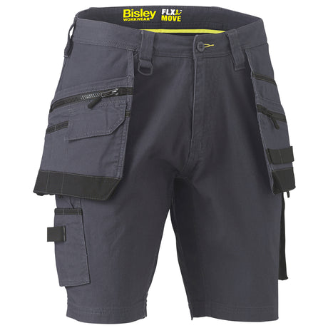 Bisley Shorts Flex & Move Stretch Canvas Cargo Holster Tool Pockets