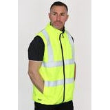 Bisley Taped Hi-Vis Reversible Puffer Vest