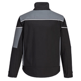 Portwest PW3 SOFTSHELL JACKET (3L) #colour_black-zoom-grey