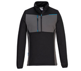 Portwest WX3 Half Zip Tech Fleece #colour_black