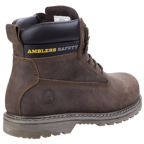 Amblers Safety Goodyear Welted Steel Toe Cap Brown Safety Boots