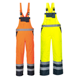 Portwest Contrast Bib & Brace - Lined